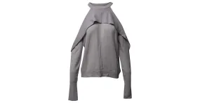 Grey Merino Wool Dion Lee Off-Shoulder Sweater by Another Brand