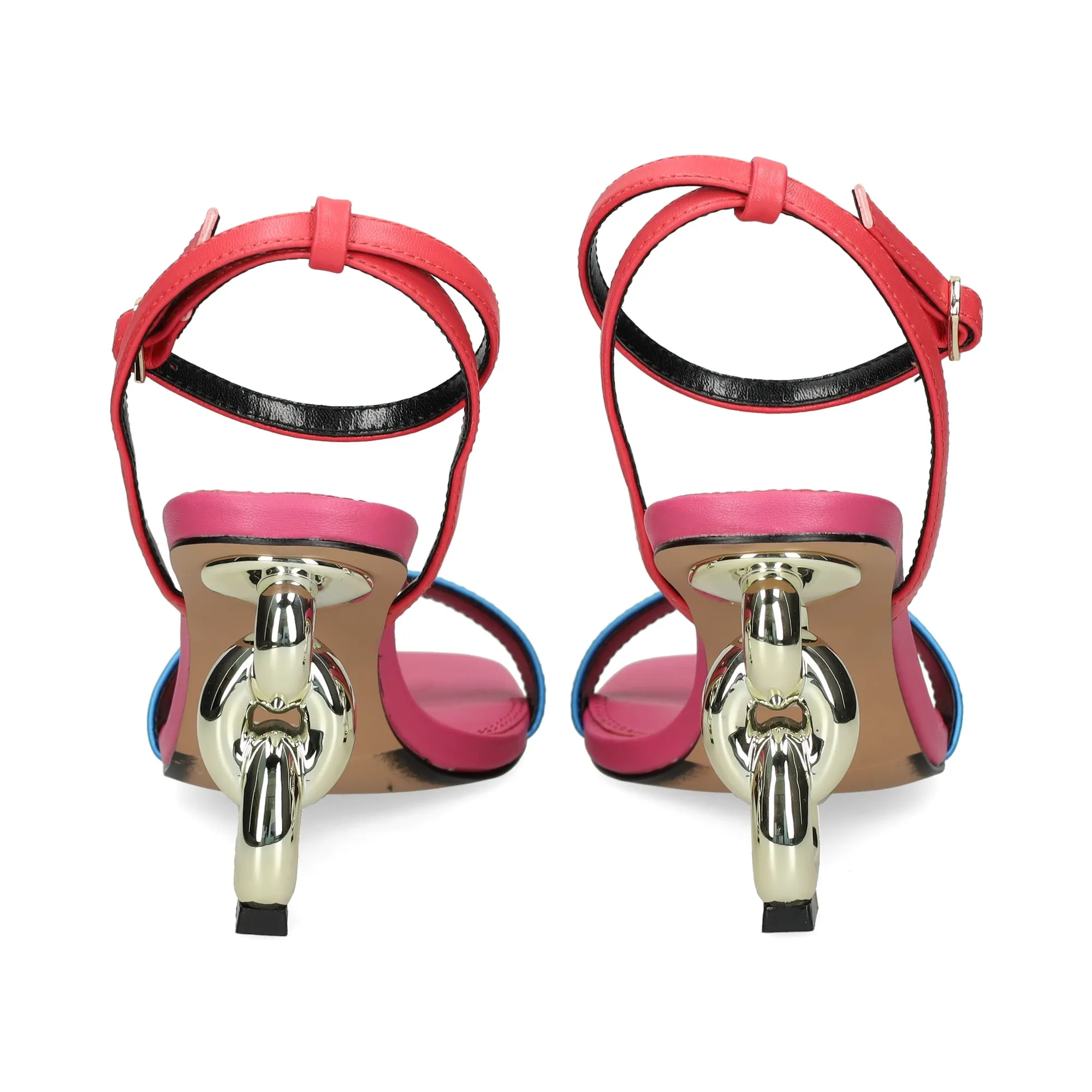 EXE Sandalias con tacón de Mujer 604 FUCSIA