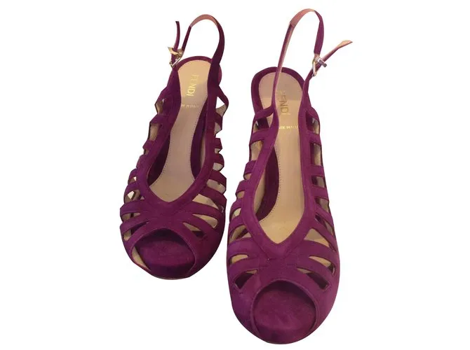 Purple Fendi Heels