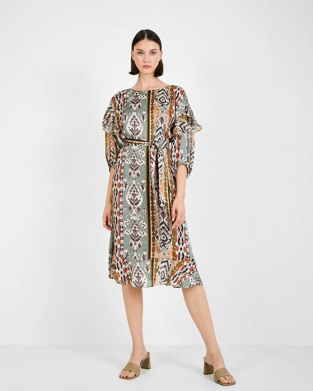Flowy Dress with Ruffles