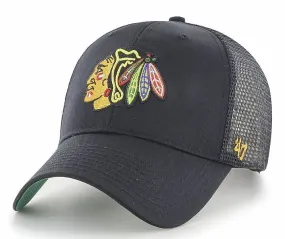 gorra con visera 47 Brand NHL Chicago Blackhawks Branson '47 MVP Trucker - Black