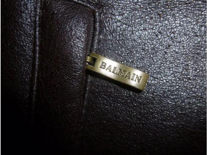 Men's Brown Balmain Coats
