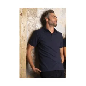 Men's POLO with Hidden Placket in Piqué
