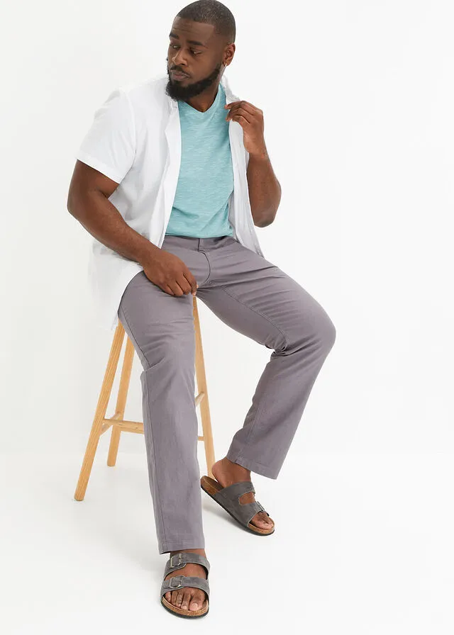 Smoke Gray Chinese Pants