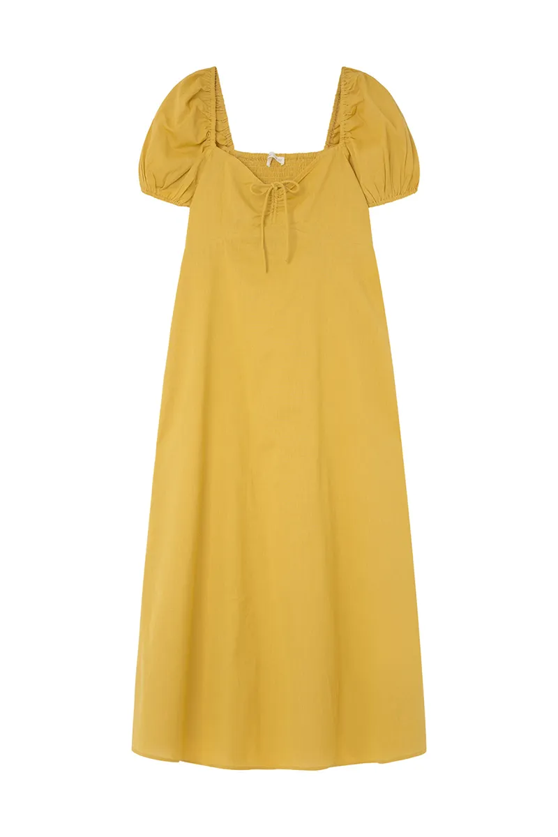 Springfield Cotton Linen Midi Dress