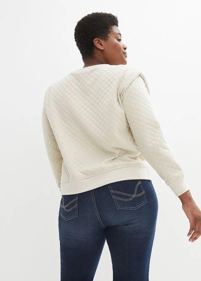 Light Sand Heathered Sweatshirt