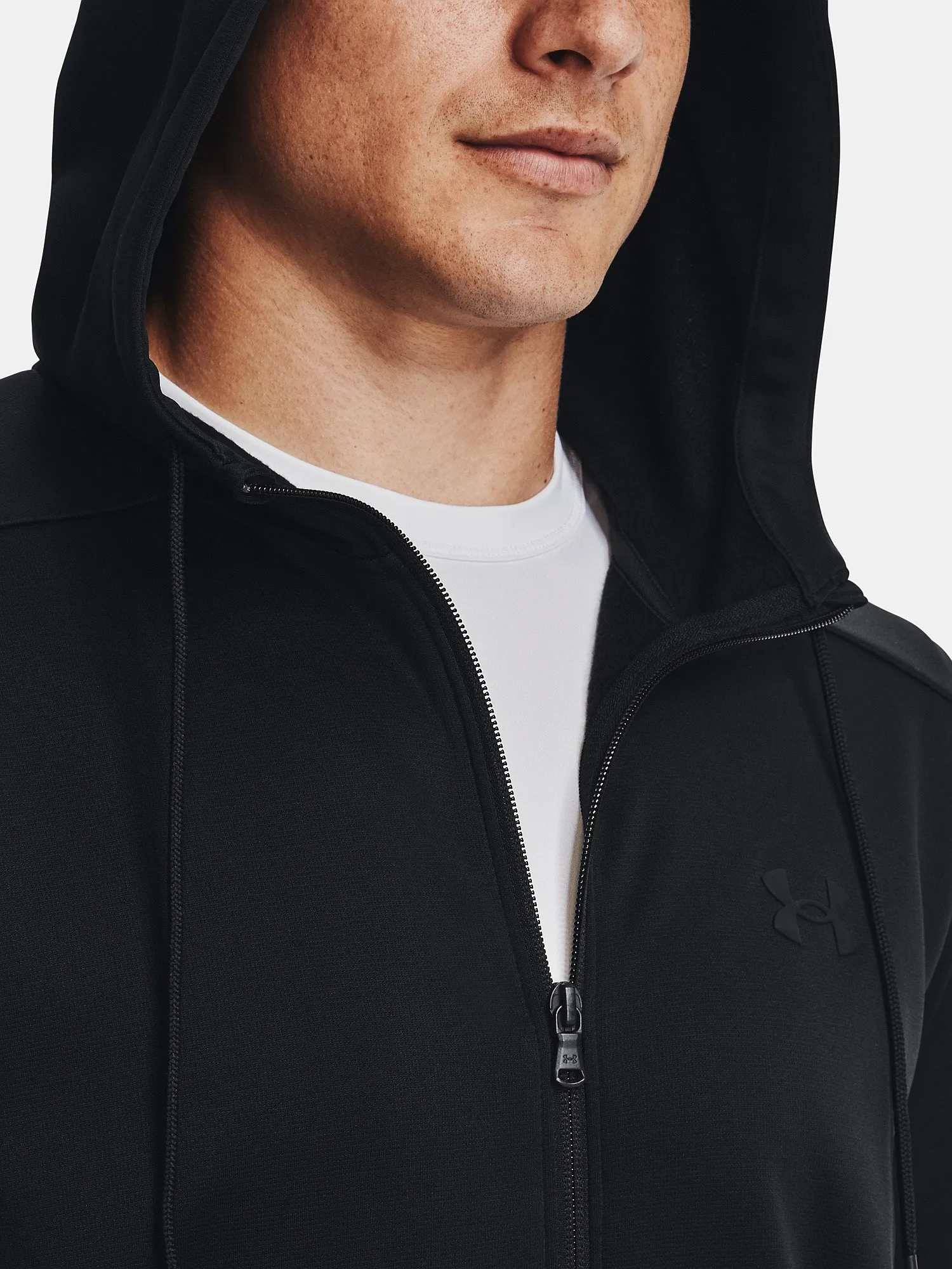 Under Armour Armour Fleece Zip Black Men's Sweatshirt