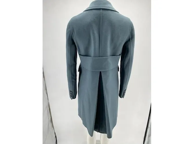 Valentino Garavani Blue Wool Coat Size 40 - T.ÉL.